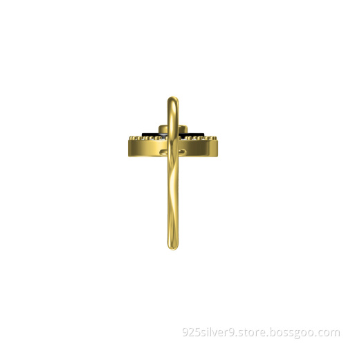 Wholesales customized 925 sterling silver jewelry earrings with ceramic